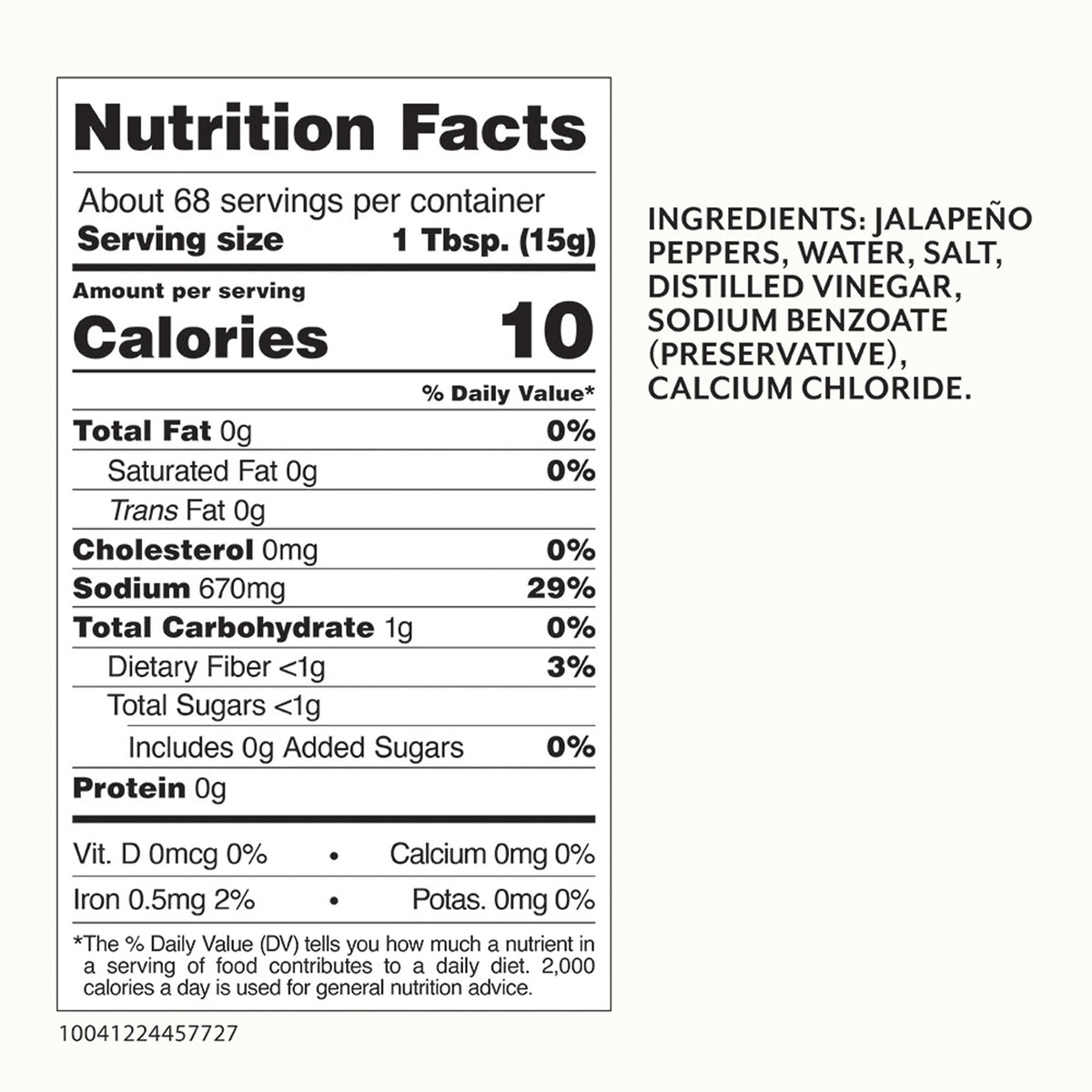 Roland Foods bulk jalapeños in a 1-gallon jar for kitchens