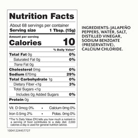 Roland Foods bulk jalapeños in a 1-gallon jar for kitchens