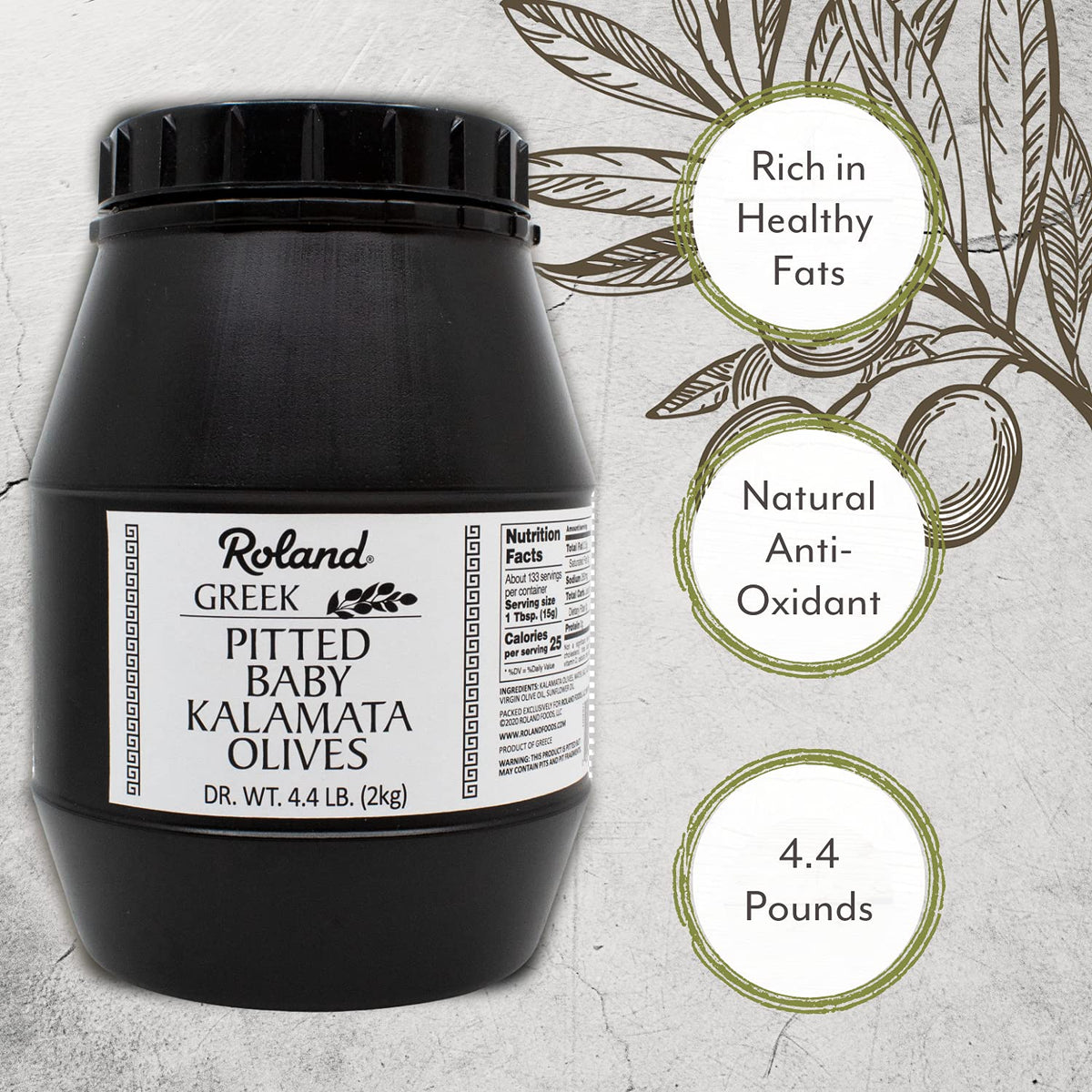 Roland Foods Kalamata olive tapenade spread, perfect for quick, flavorful snacks.