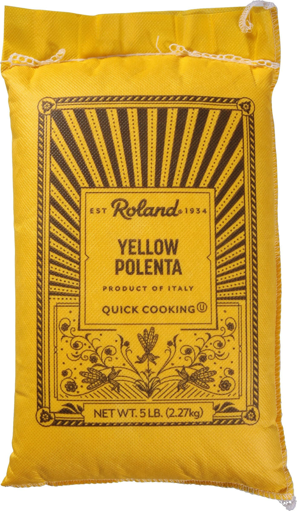 Roland Foods medium yellow polenta bag ready for quick meals