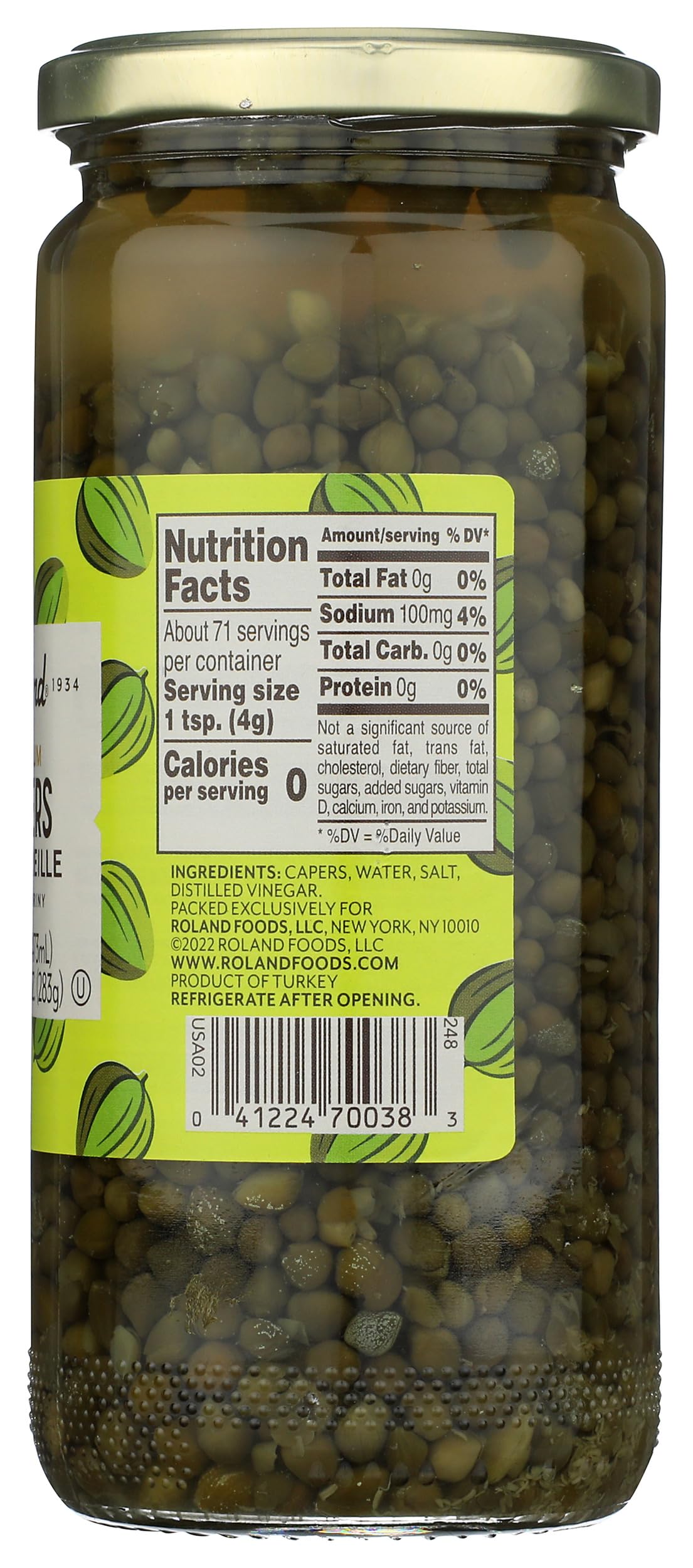 Roland Foods Nonpareille Capers paired with pasta elevates dishes with bright tang.
