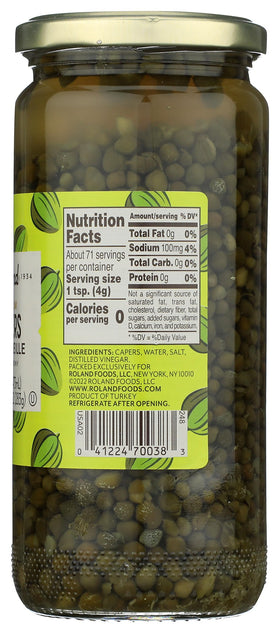 Roland Foods Nonpareille Capers paired with pasta elevates dishes with bright tang.