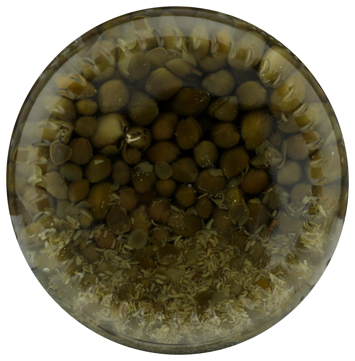 Roland Foods Nonpareille Capers jar enhances sauces and antipasti with green brine.