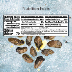 Roland Foods smoked oysters are gluten-free and trans-fat-free for mindful snacking