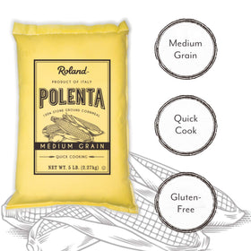 Roland Foods polenta dish ready serving shows creamy texture and versatility