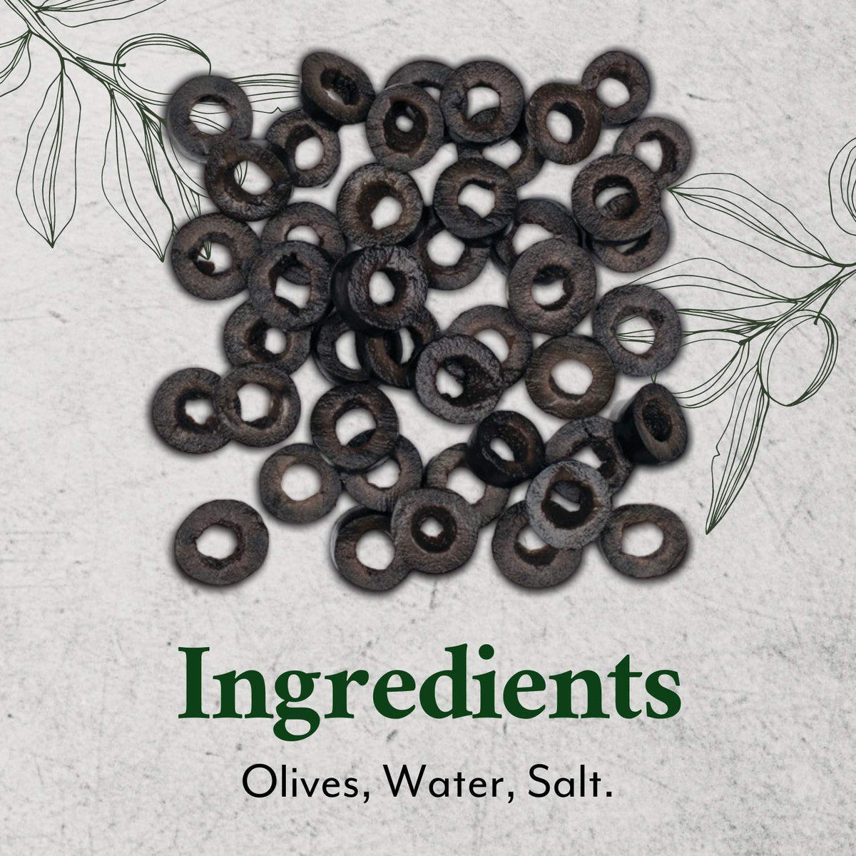 Roland Foods sliced black ripe olives in bulk for food service