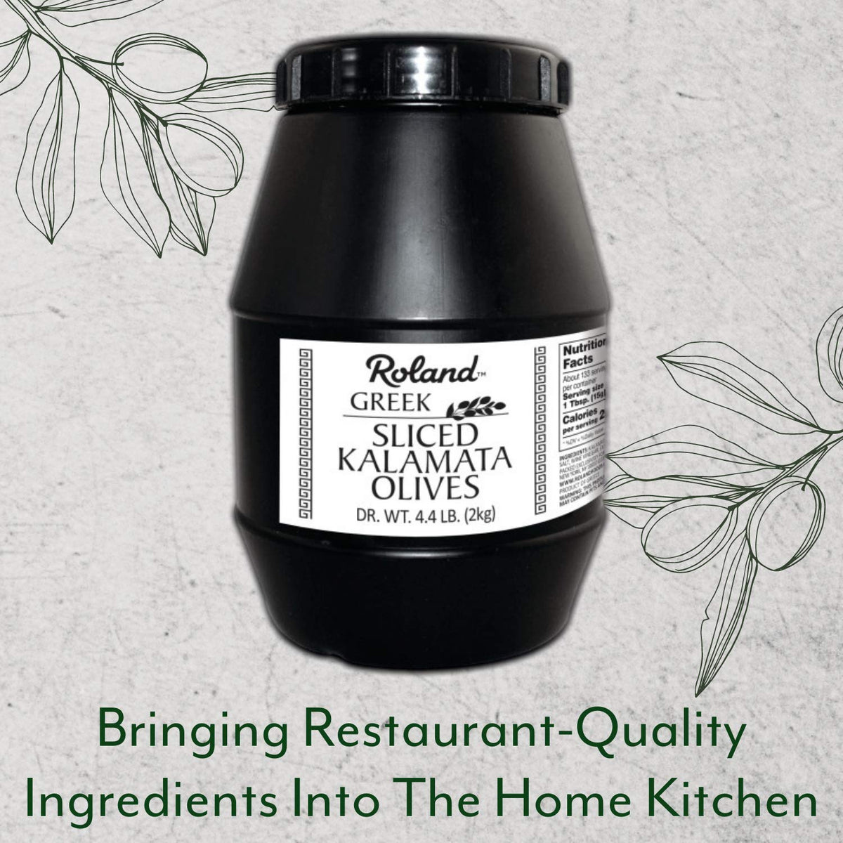 Roland Foods sliced Kalamata olives for tapenade, adding depth to spreads.