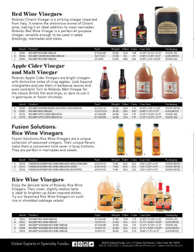 Roland Rice Wine Vinegar adds brightness to a marinade without overpowering flavors.