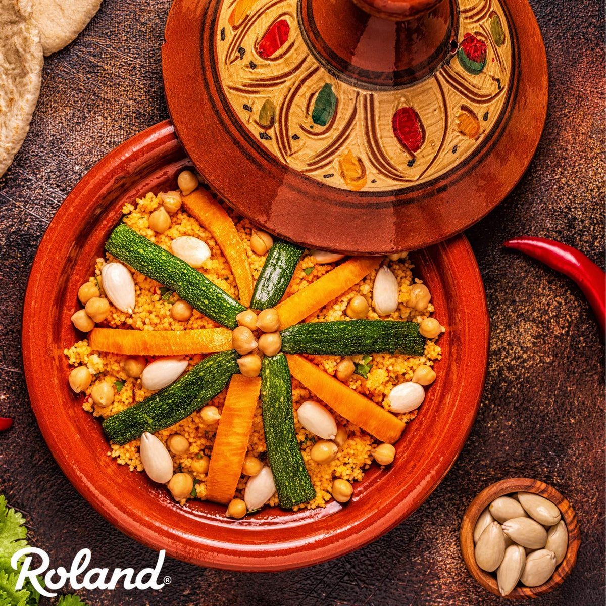 Roland Foods 5lb bag packaging supports restaurant-quality staple for home cooking.