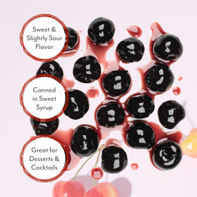 Dark red Roland Foods Amarena cherries showcase vibrant color ideal for desserts.