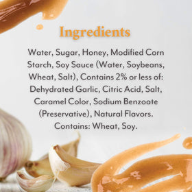 Roland Foods Honey Garlic Sauce restaurant kitchen ready for quick flavor boost.