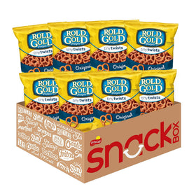 Rold Gold Tiny Twists bag front, ideal for on-the-go snacking.