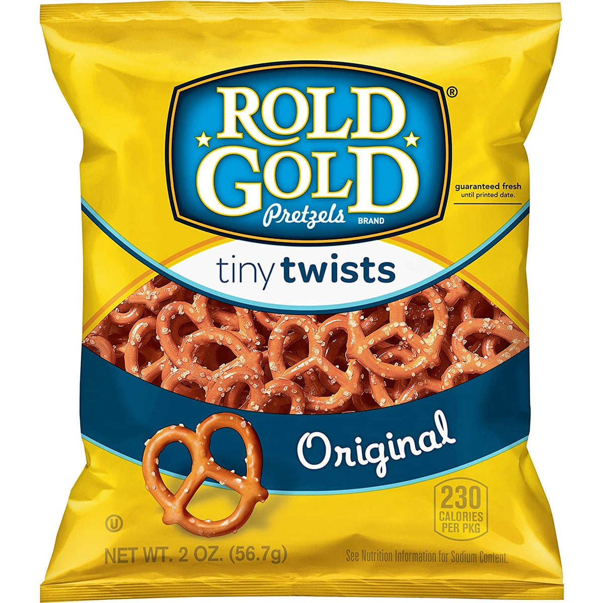 Rold Gold Tiny Twists single-serve bag, perfect for school lunches.