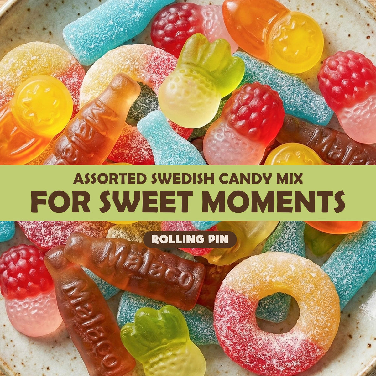 Rolling Pin Swedish Candy Variety party favors and gifts