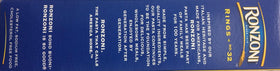 Ronzoni Rings enriched macaroni box shows USA-made claim for quality