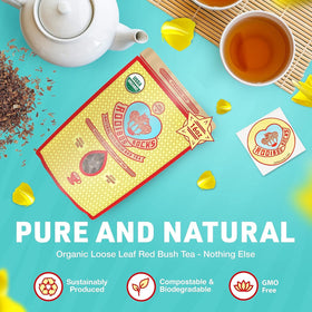 Rooibos Rocks USDA organic stamp, certified organic farming practices.