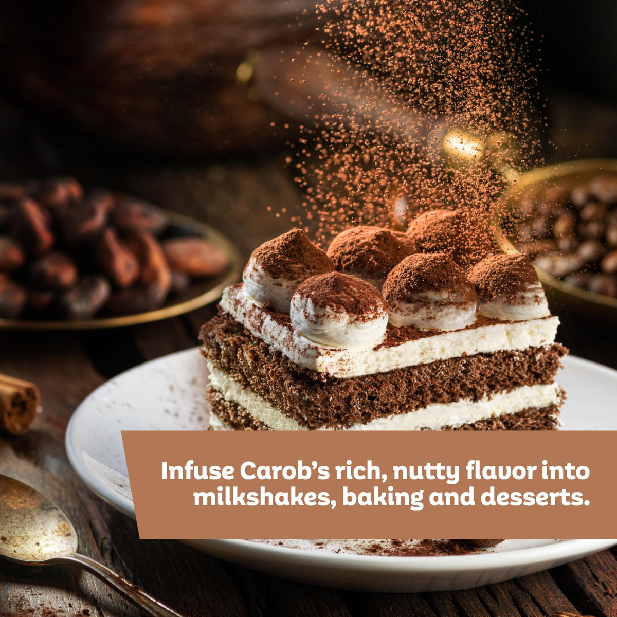 Roots Circle carob powder fiber content supports everyday dietary fiber.