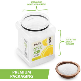 Roots Circle citric acid for bath bombs, skincare crafting, and fizzing reactions