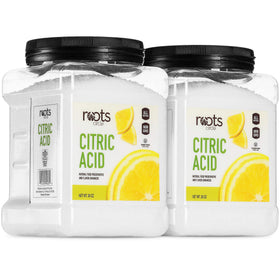 Roots Circle citric acid two-pack on label, ready for kitchen and DIY cleaning.