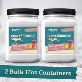 Roots Circle Confectioners Sugar dusting adds a clean finish to pastries.
