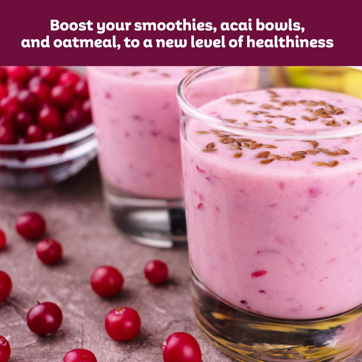 Roots Circle flaxseeds in smoothies boost Omega-3 and fiber