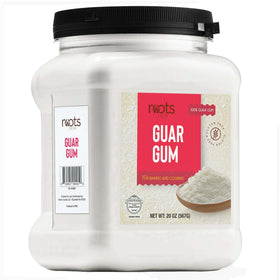 Roots Circle guar gum powder bottle pour for silky textures in recipes