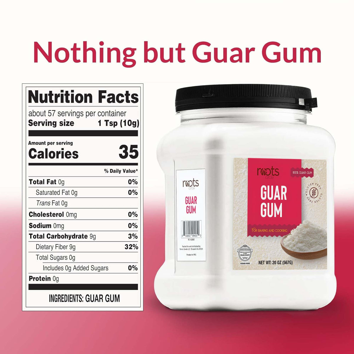 Roots Circle guar gum powder in cold desserts for a smooth bite