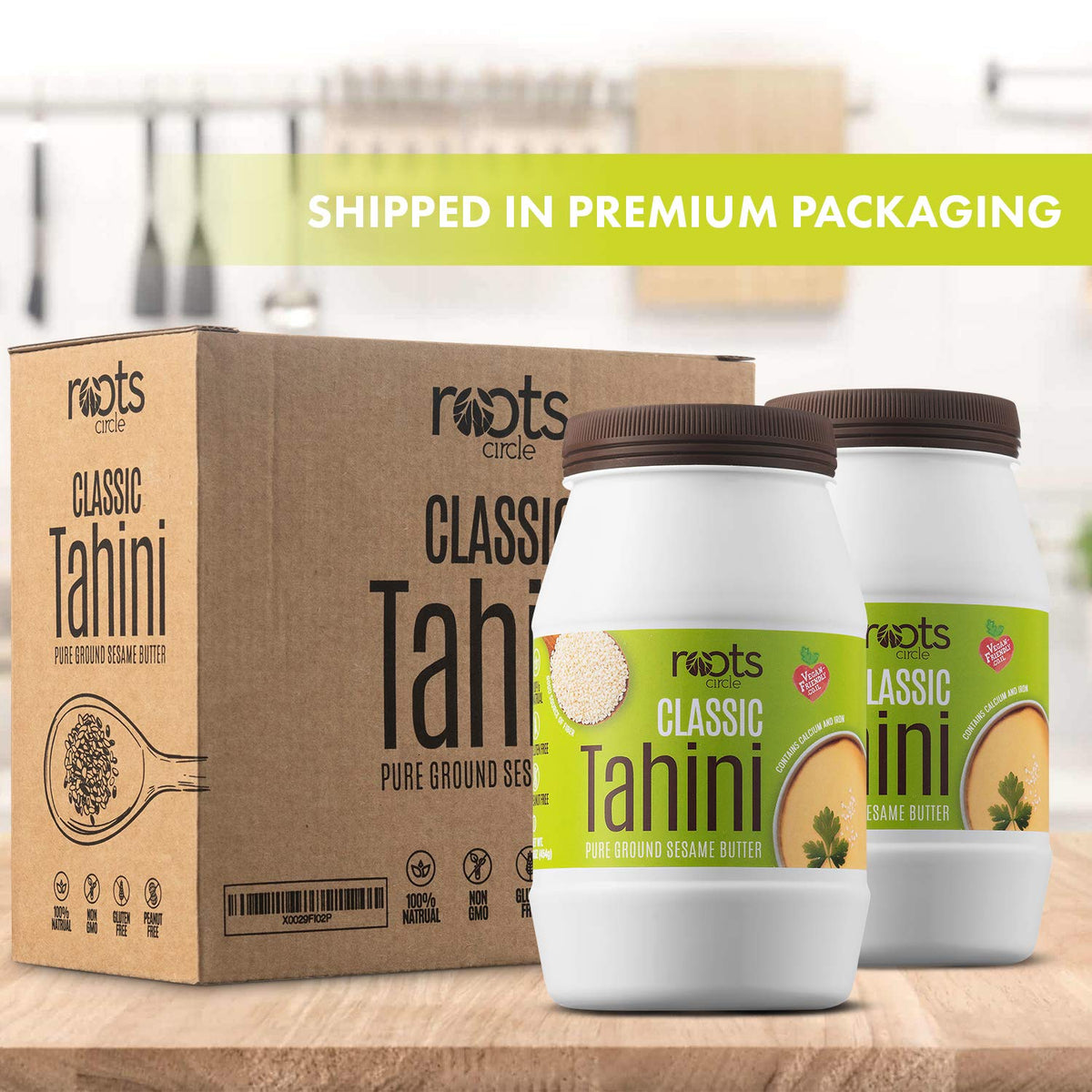 Roots Circle hummus base option adds creamy texture and authentic flavor