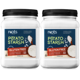 Roots Circle two-pack potato starch jars for easy everyday thickening.