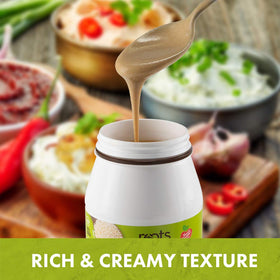 Roots Circle tahini used in dressing and dips for depth of flavor
