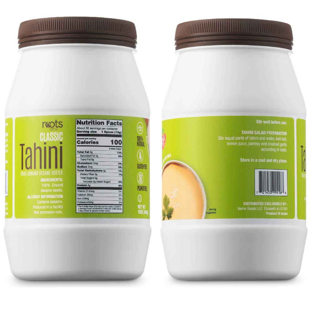 Roots Circle vegan gluten free tahini suitable for vegan meals