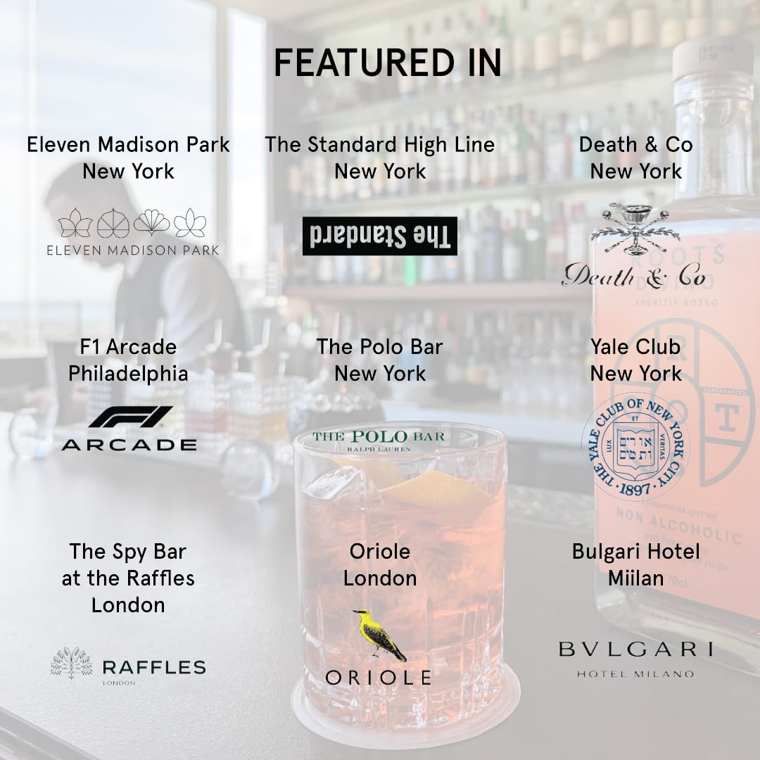 Roots Divino Bianco glass with ice refreshing dry spritz option.