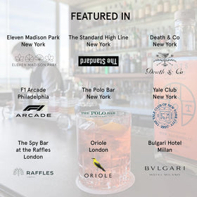 Roots Divino Bianco glass with ice refreshing dry spritz option.