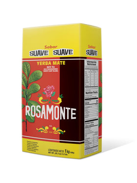 Rosamonte Yerba Mate Suave packaging prepared for everyday brewing