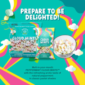 Roses Brands Cloud Mints crafted in the USA for consistent quality.