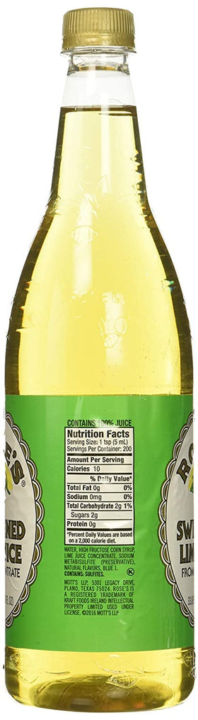 Rose's Lime Juice pour demonstrates quick mix for drinks