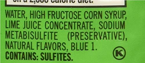 Real lime juice ingredient promises authentic brightness