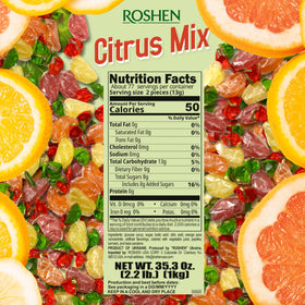 Roshen Citrus Mix Hard Candy freshness-seal keeping flavor vibrant.