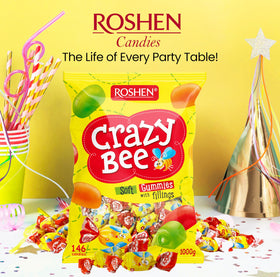 Roshen jelly candies showing Kosher and Halal certification