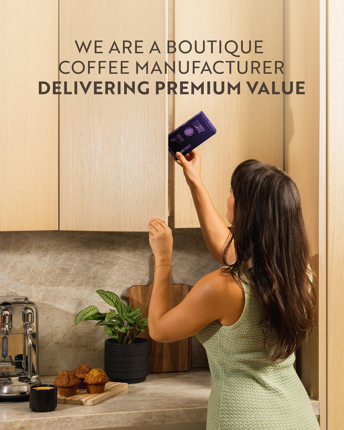 Rosso Caffè recyclable aluminum capsules preserve freshness and flavor