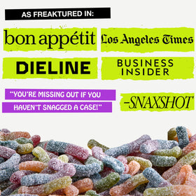 Rotten Sour Gummy Worms prebiotic fiber - 7g per serving supports gut-friendly snacking.