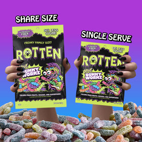 Rotten Sour Gummy Worms usa-made - crafted in the USA with quality ingredients.