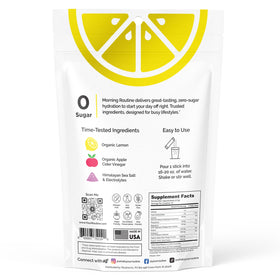 ROUTINE apple cider vinegar powder lemon flavor: smooth ACV boost without bitter aftertaste.