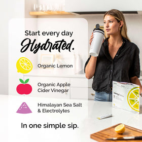 ROUTINE electrolyte blend powder: quick-dissolve formula to replenish minerals after workouts.