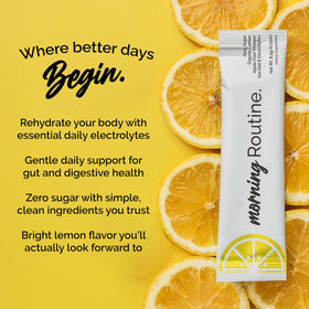 ROUTINE packets on the go travel-friendly: hydration you can take anywhere.