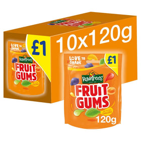 Rowntree's Fruit Gums variety flavours for fruity snacking.