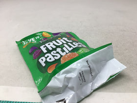 Rowntree's vegan fruit pastilles sharing pack shown on table for group moments