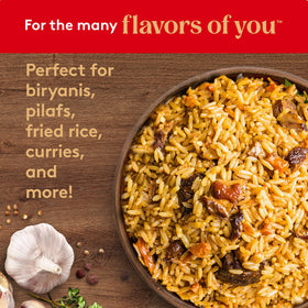 Aromatic Royal basmati rice simmering, hinting at its non-sticky, fluffy texture.