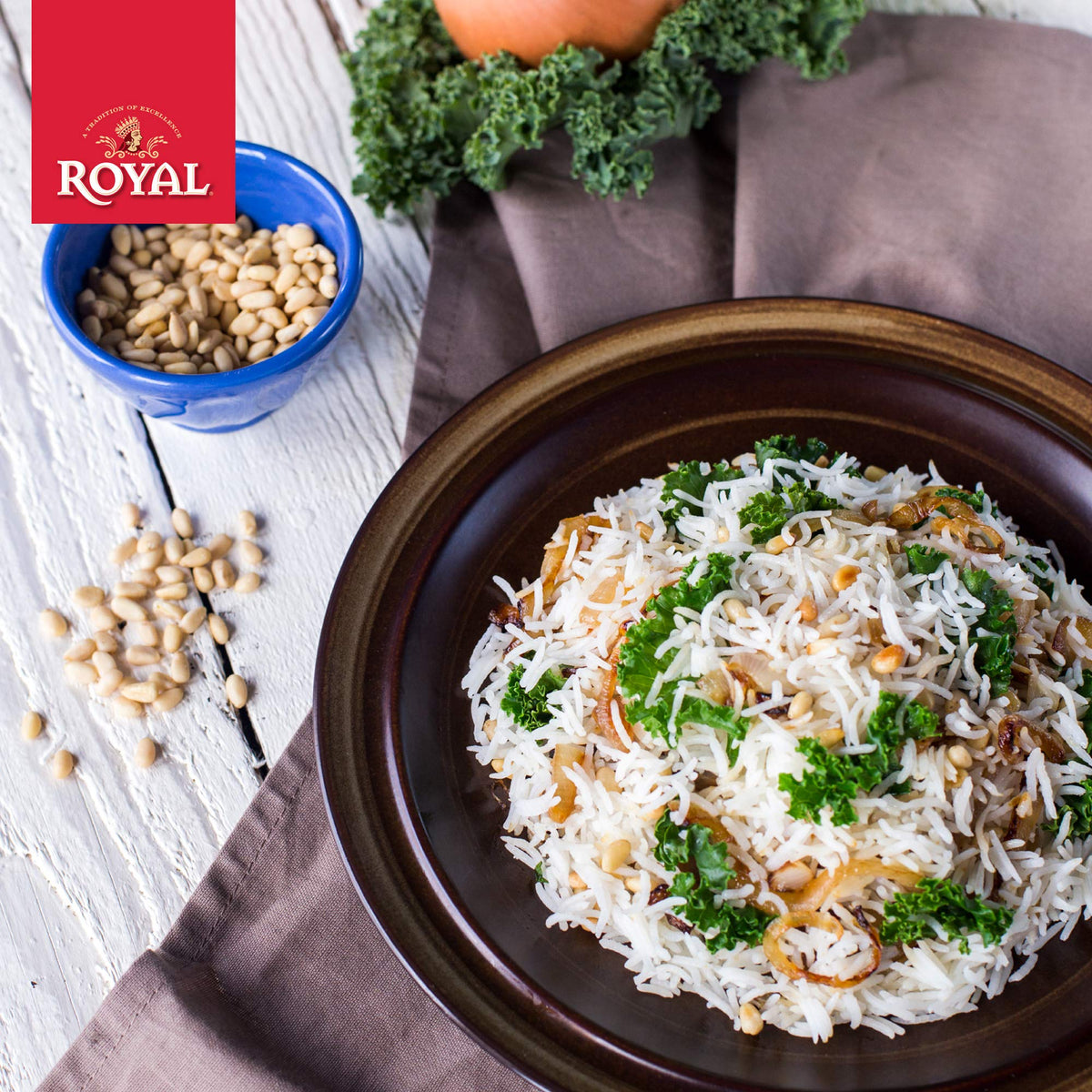 Dry Royal Basmati Rice packaging ready for versatile Indian or Mexican dishes