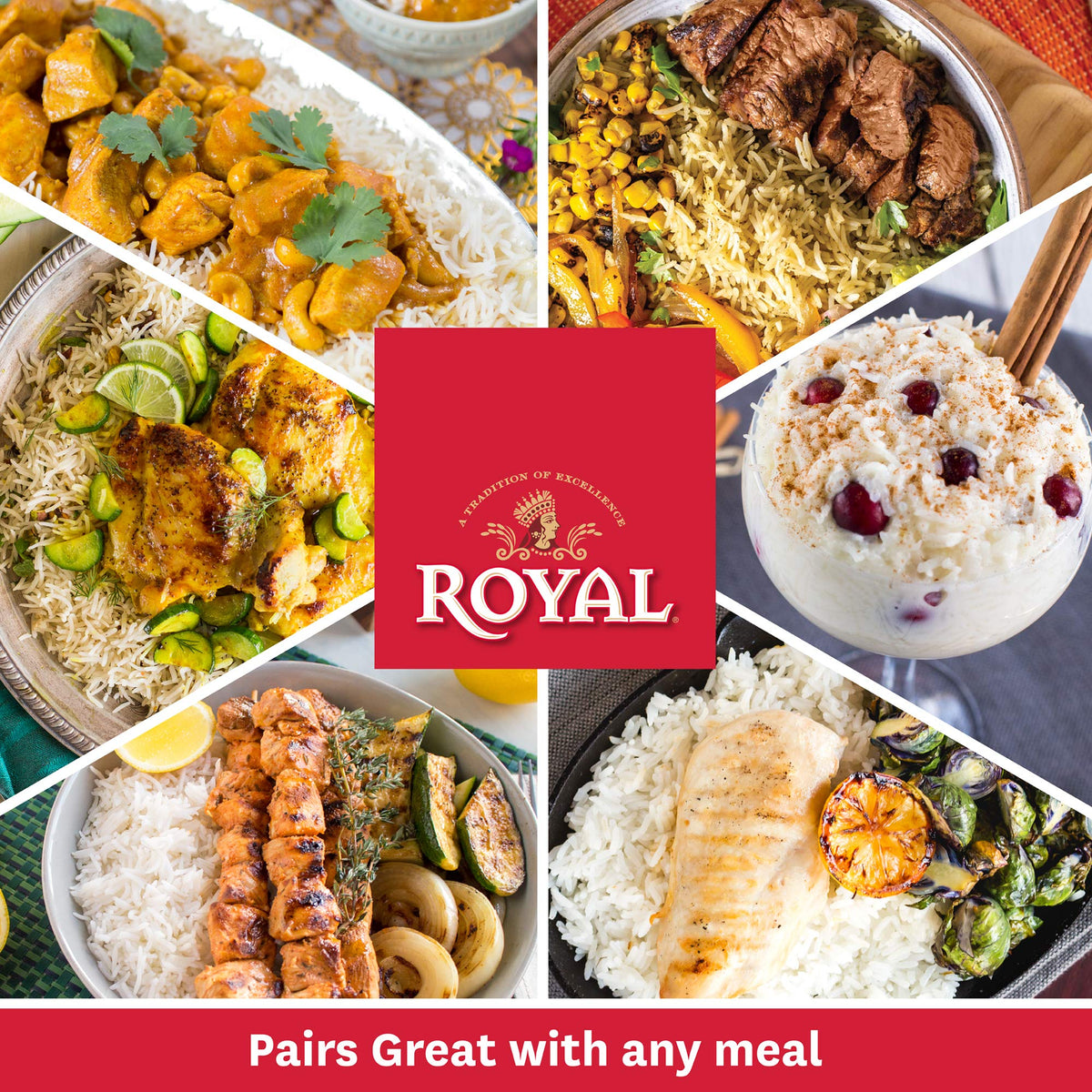 Royal Chef's Secret Basmati Rice bowl pairs with curries beautifully